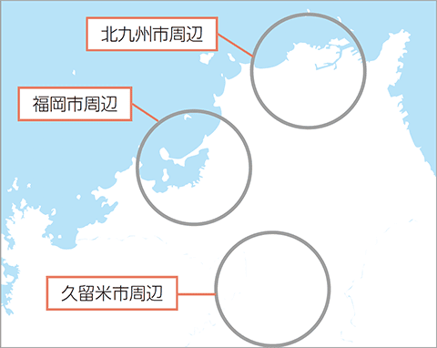 分析した地域の地図